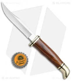 Buck Knives Buck Woodsman Cocobolo Fixed Blade Knife (4.00" Satin) 0102BRS-B -Buck Knives Buck Woodsman Cocobolo BU102BR BHQ 41133 jr bottlecap 2