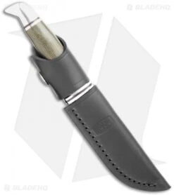 Buck Knives Buck Woodsman Pro Fixed Blade Knife Green Micarta (4" Satin) -Buck Knives Buck Woodsman Pro Green Micarta Satin 0102GRS1 BHQ 120374 jr sheath