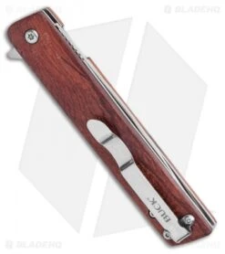 Buck Knives Buck Decatur Liner Lock Knife Guibourtia Ehie Wood (3.5" Satin) 0256BRS -Buck Knives BuckKnives 2021 33