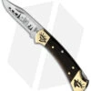 Buck Knives Yellowhorse Custom Buck 112 Elk Lockback Knife Ebony Wood (3" Satin)