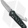 Buck Knives Buck 183 Alpha Crosslock Knife Green W/ Saw & Gut Hook Blade (3" Satin) 0183GRS