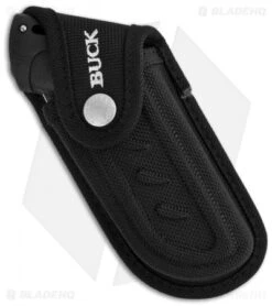 Buck Knives Buck Folding Omni Hunter 12PT Knife Black (4" Satin Plain) 0397BKS -Buck Knives buck knives folding omni hunder 12pt satin drop point black 0397bks b sheath 1