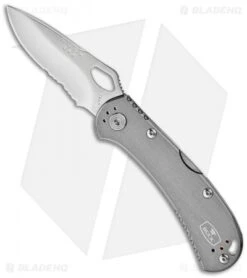 Buck Knives Buck SpitFire Lockback Knife Gray (3.25" Satin Serr) 0722GYX1