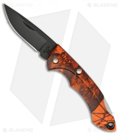 Buck Knives Buck Nano Bantam Lockback Knife Orange Camo (1.875" Black) 1 Buck Knives Buck Nano Bantam Lockback Knife Orange Camo (1.875" Black)