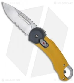 Buck Knives Buck Redpoint Button Lock Knife Yellow (2.75" Satin Serr) 0750YWX