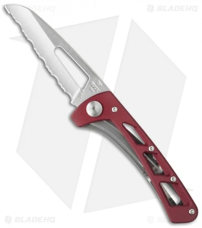 Buck Knives Buck Vertex Frame Lock Knife Red Aluminum (3" Full Serr) 0418RDX-B 1 Buck Knives Buck Vertex Frame Lock Knife Red Aluminum (3" Full Serr) 0418RDX-B